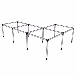 Pergola Flex Frittstående Vinkel 3+2 seksjoner